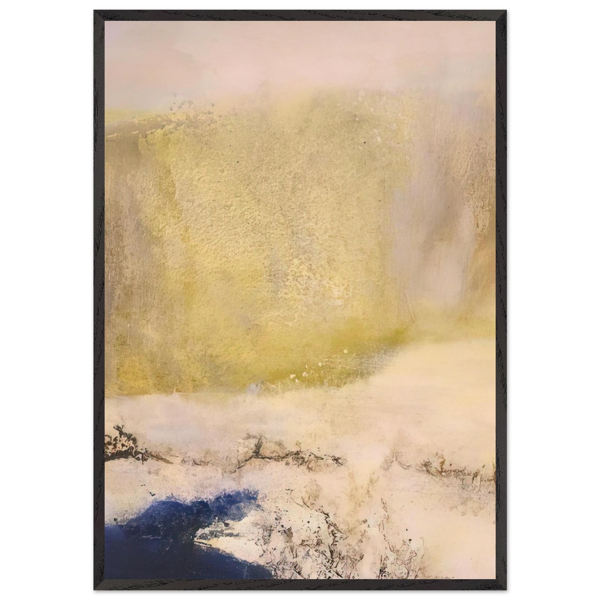 01 02 1997 1997 - Zao Wou-Ki Framed Art Print – Black Wooden Frame - Default Title - -Framed Art Print