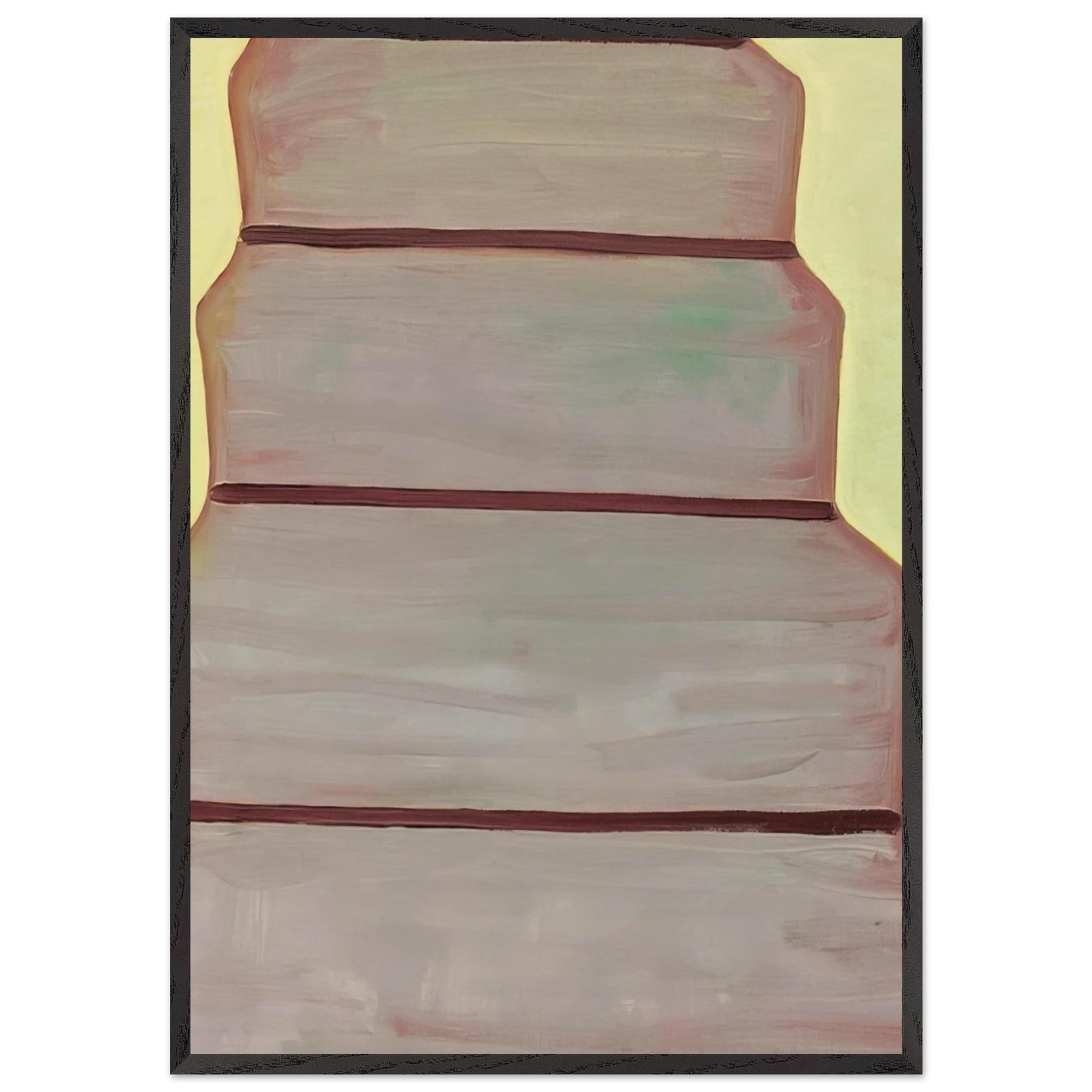 Untitled - 1998 N5 - Raoul De Keyser Framed Art Print – Black Wooden Frame - Default Title - -Framed Art Print