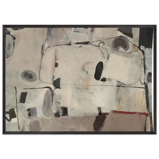 Untitled N13 - Richard Diebenkorn Framed Art Print – Black Wooden Frame - Default Title - -Framed Art Print