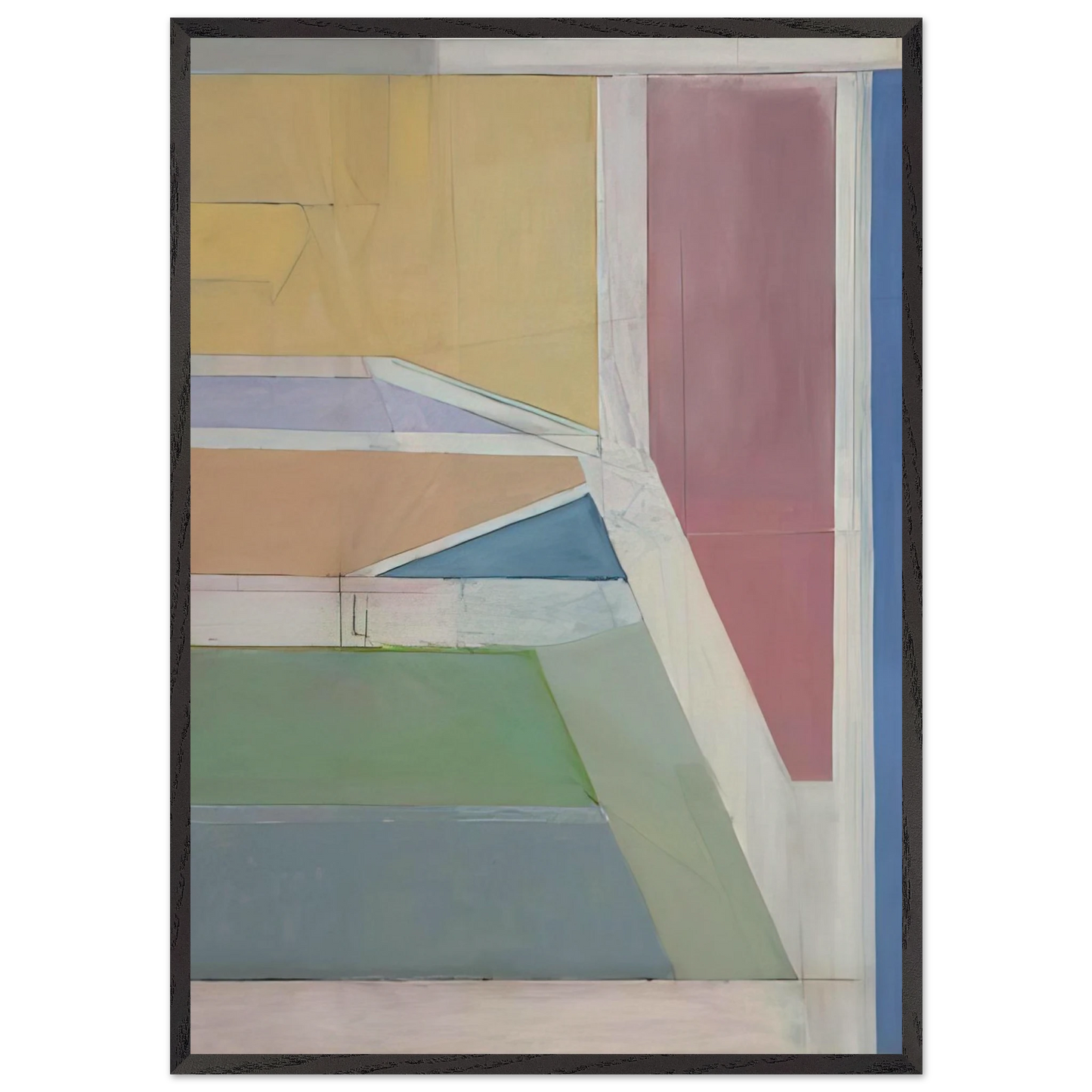Ocean Park 27 - Richard Diebenkorn Framed Art Print – Black Wooden Frame - Default Title - -Framed Art Print