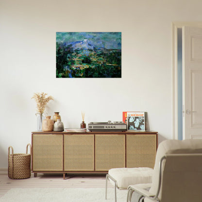 Montagne Sainte-Victoire from Lauves - Paul Cézanne Brushed Aluminum Print - 70x100 cm / 28x40 inches | Paul Cézanne Aluminum Print | Paul Cézanne Prints
