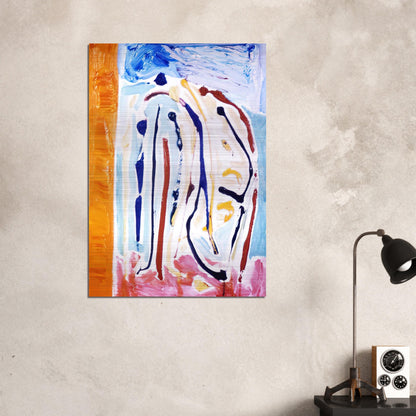 Sky Dance - 1973 - Ronnie Landfield Brushed Aluminum Print - 70x100 cm / 28x40 inches | Ronnie Landfield Aluminum Print | Ronnie Landfield Prints