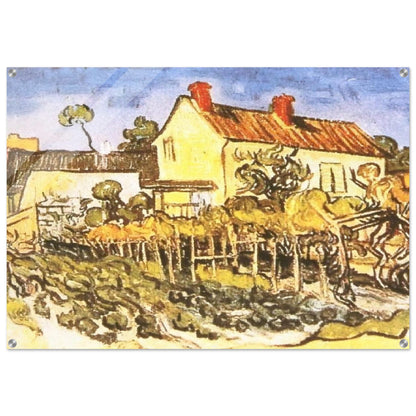 The House of Pere Eloi - Vincent van Gogh Acrylic Print - 70x100 cm / 28x40″ inches | Vincent van Gogh Wall Art | Vincent van Gogh Prints