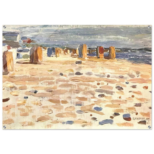 BEACH BASKETS IN HOLLAND 1904 - Wassily Kandinsky Acrylic Print - 70x100 cm / 28x40″ inches
