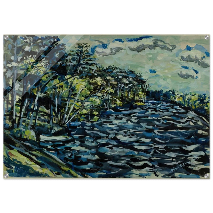 ST MARY S BLACK RIVER IS BLUE GEORGIA 1964 - Ivan Albright Acrylic Print - 70x100 cm / 28x40″ inches