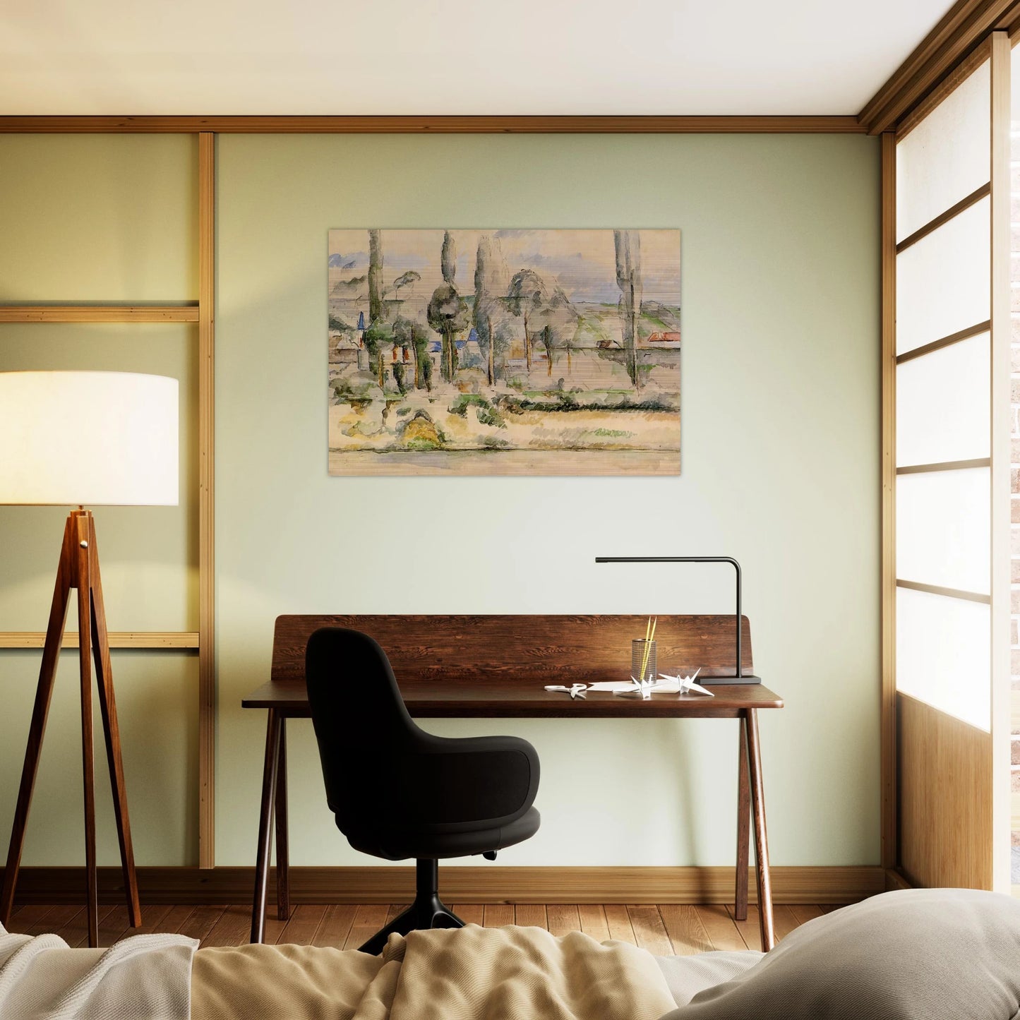 Chateau de Madan - Paul Cézanne Brushed Aluminum Print - 70x100 cm / 28x40 inches | Paul Cézanne Aluminum Print | Paul Cézanne Prints