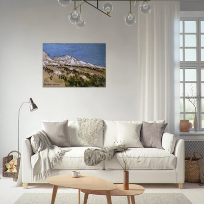 Mt. Hood Oregon - Childe Hassam Brushed Aluminum Print - 70x100 cm / 28x40 inches | Childe Hassam Aluminum Print | Childe Hassam Prints