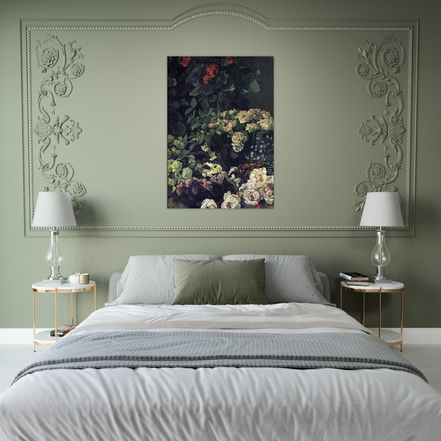 Spring Flowers - claude monet Brushed Aluminum Print - 70x100 cm / 28x40 inches | claude monet Aluminum Print | claude monet Prints