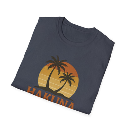 Hakuna Matata Maglietta Grafica Retro, Maglietta Positiva Senza Pensieri, T-Shirt Ispirata agli Anni '90, Top con Citazione di Buonumore, Regalo Unisex