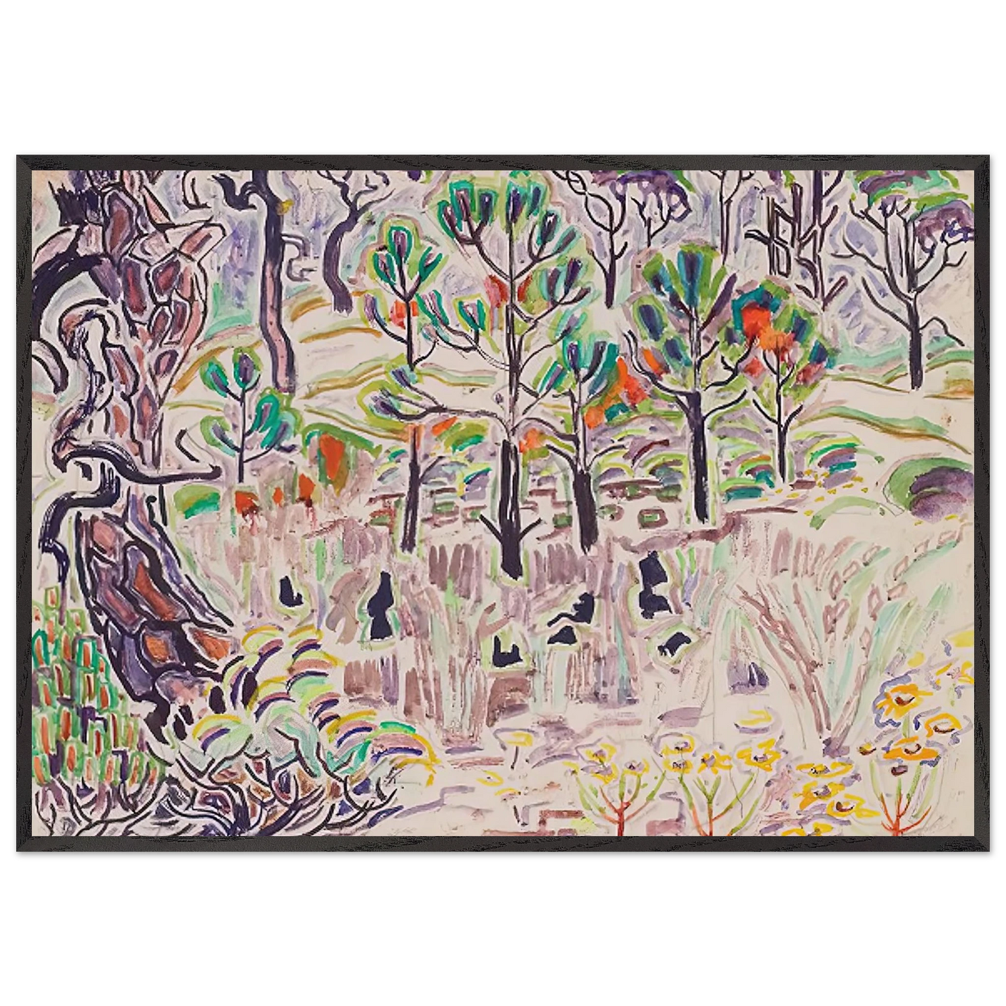 Walter Inglis Anderson - Walter Anderson Wall art - 45x60 cm / 18x24 Inches - Premium Wooden Framed Poster With Fine Art Paper - Wood frame