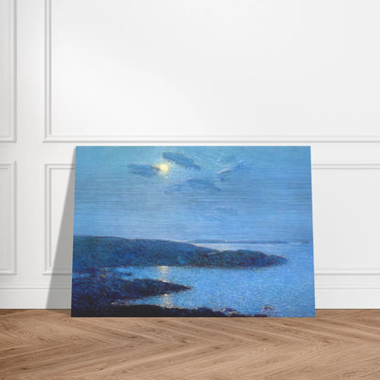 Moonlight - Childe Hassam Brushed Aluminum Print - 70x100 cm / 28x40 inches | Childe Hassam Aluminum Print | Childe Hassam Prints