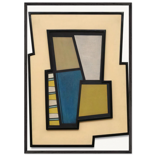 Lice - 1945 - Carmelo Arden Quin Framed Art Print – Black Wooden Frame - Default Title - -Framed Art Print