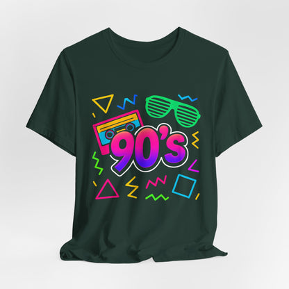 Musica old school anni '90 - vibrazioni arcade Classico anni '90 Vintage. Anni '90 Retro Mi piacciono gli anni Novanta Maglietta