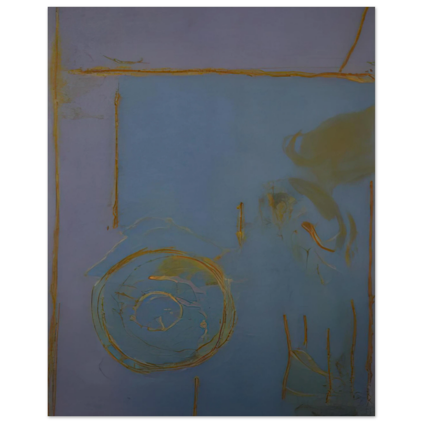 Helen Frankenthaler - Guadalupe - 1989 Wall art - 40x50 cm / 16x20 Inches - Premium Wooden Framed Poster With Fine Art Paper - White frame