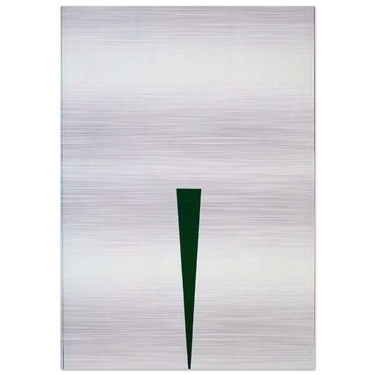 Blanco y Verde - 1966 - Carmen Herrera Brushed Aluminum Print - 70x100 cm / 28x40 inches | Carmen Herrera Aluminum Print | Carmen Herrera Prints