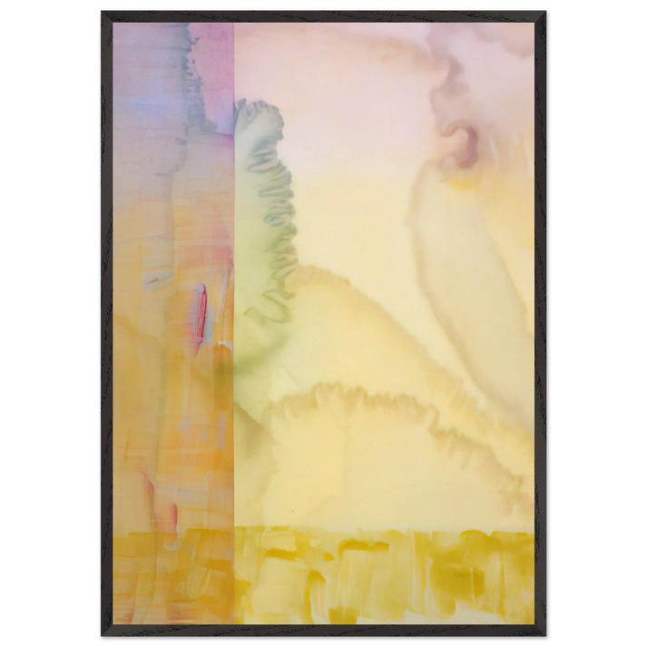 Goldenrods - 1975 - Ronnie Landfield 70x100 cm / 28x40 inches Framed Art Print – Black Wooden Frame