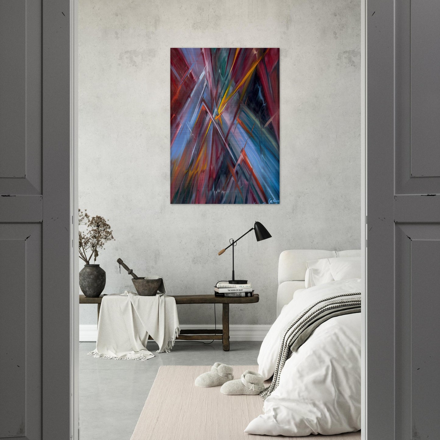 Colorful Flashes - Konrad Zuse Brushed Aluminum Print - 70x100 cm / 28x40 inches | Konrad Zuse Aluminum Print | Konrad Zuse Prints