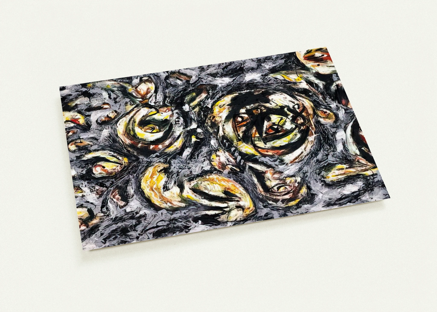 OCEAN GREYNESS 1953 By Jackson Pollock Pack of 10 Post Cards | Jackson Pollock Post Cards | A6 (10.5 x 14.8 cm) - 4.1 x 5.8 inches