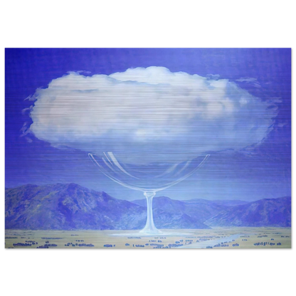 THE HEARTSTRINGS 1960 - Rene Magritte Brushed Aluminum Print - 70x100 cm / 28x40 inches | Rene Magritte Aluminum Print | Rene Magritte Prints