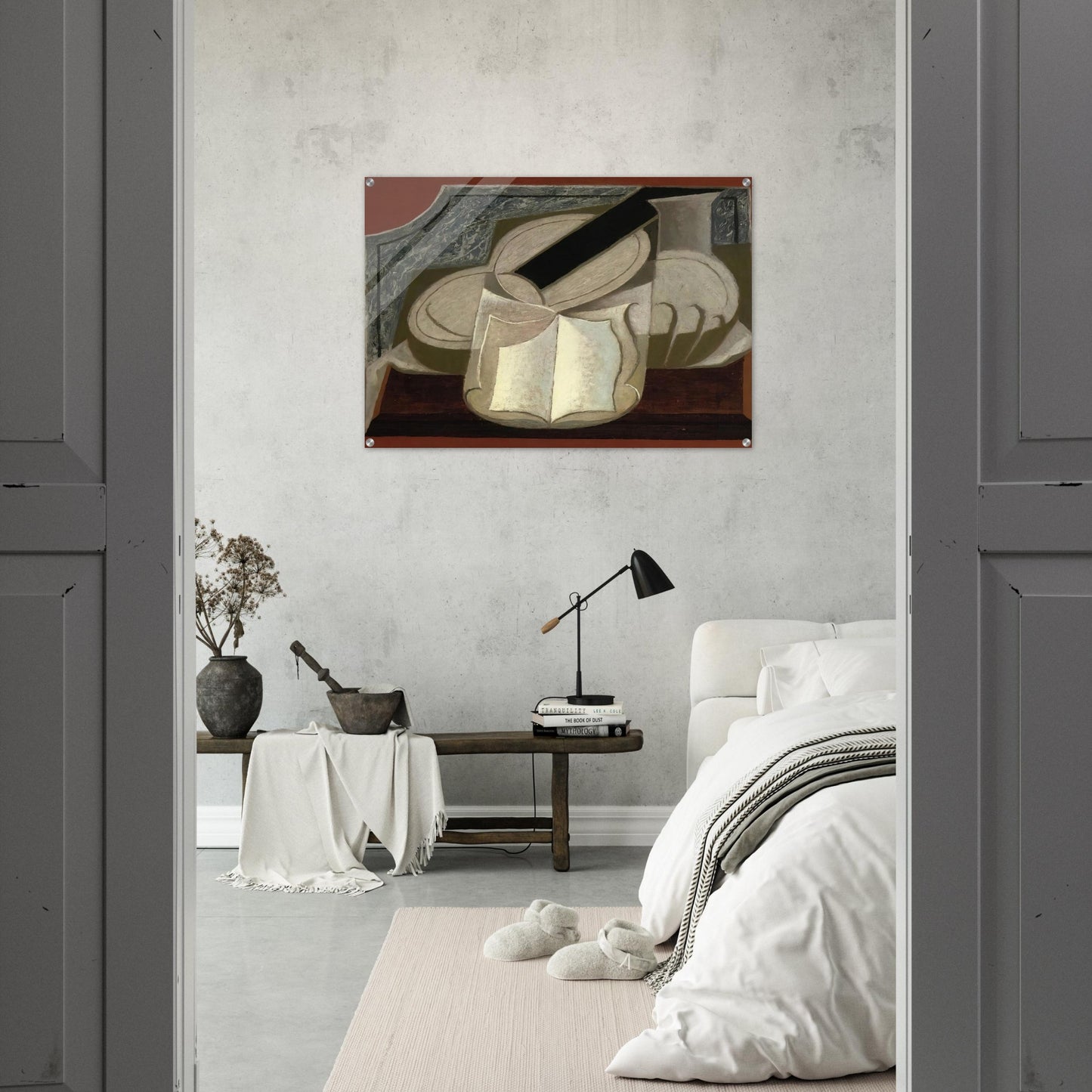 BOOK AND GUITAR 1925 - Juan Gris Acrylic Print - 70x100 cm / 28x40″ inches | Juan Gris Wall Art | Juan Gris Prints