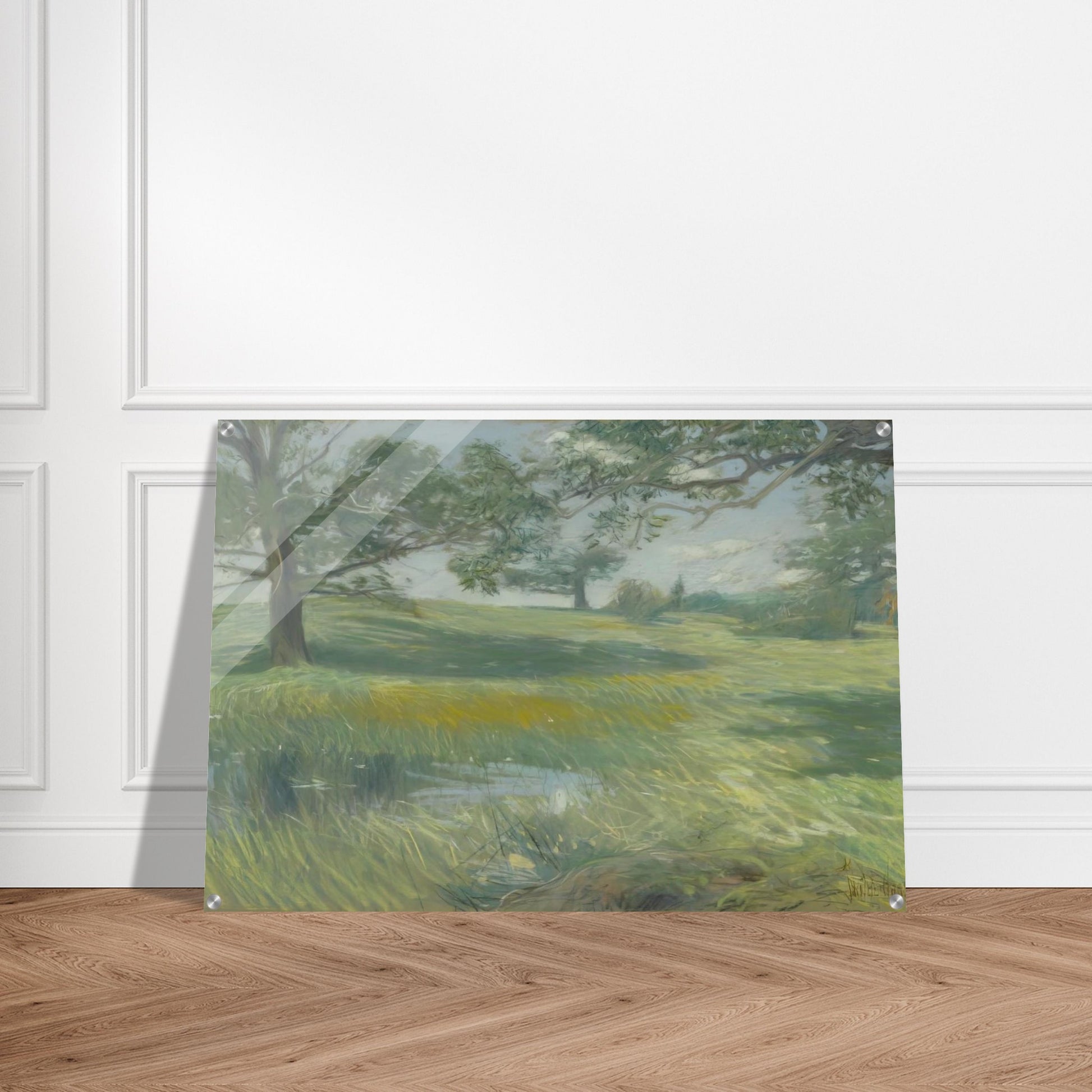 Meadows - Childe Hassam Acrylic Print - 70x100 cm / 28x40″ inches | Childe Hassam Wall Art | Childe Hassam Prints