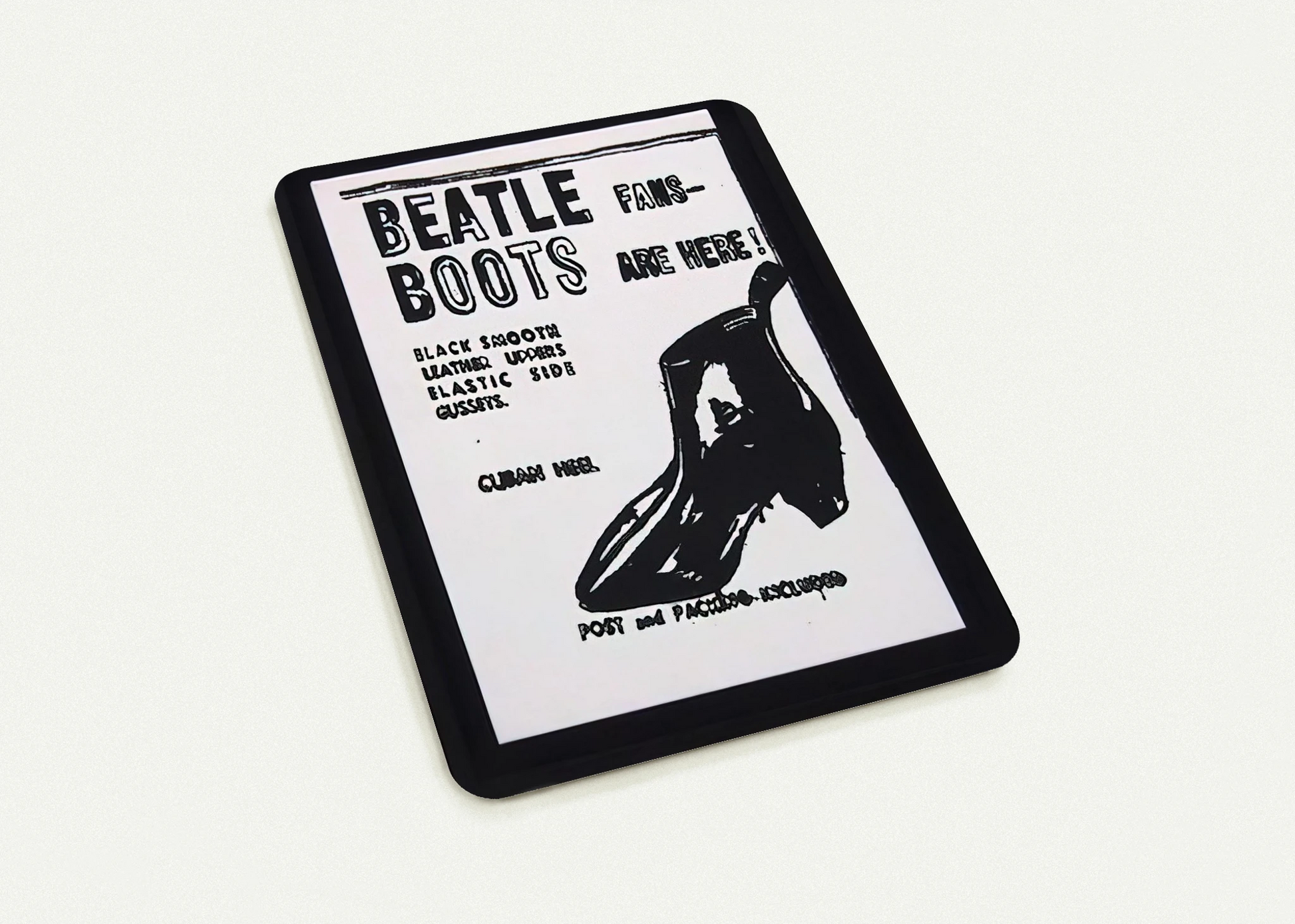 Beatle Boots By Andy Warhol Pack of 10 Post Cards | Andy Warhol Post Cards | A6 (10.5 x 14.8 cm) - 4.1 x 5.8 inches