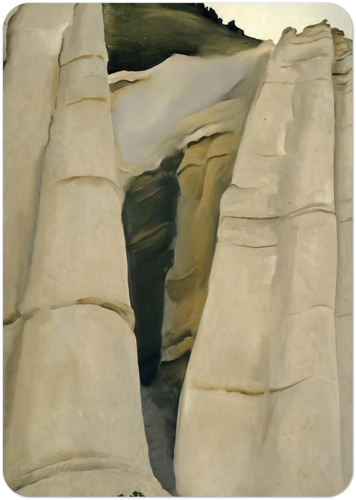 From the White Place By Georgia O'Keeffe Pack of 10 Post Cards | Georgia O'Keeffe Post Cards | A6 (10.5 x 14.8 cm) - 4.1 x 5.8 inches