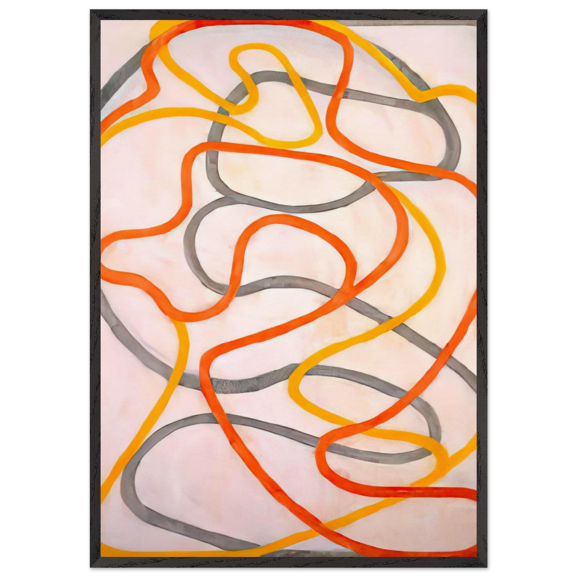 Attendant 5 - 1999 - Brice Marden Framed Art Print – Black Wooden Frame - Default Title - -Framed Art Print