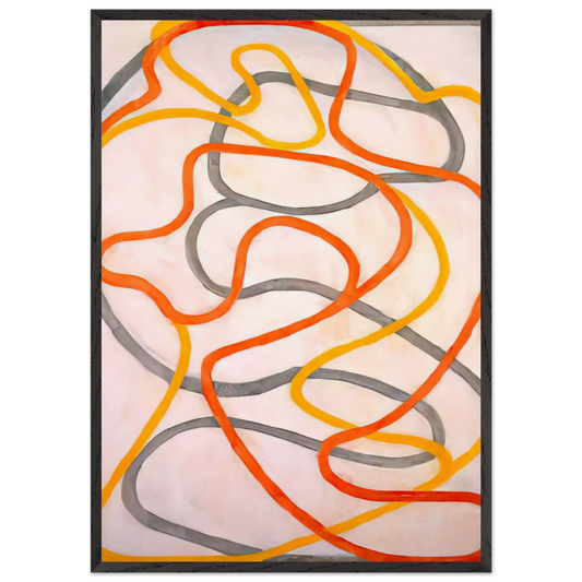 Attendant 5 - 1999 - Brice Marden Framed Art Print – Black Wooden Frame - Default Title - -Framed Art Print