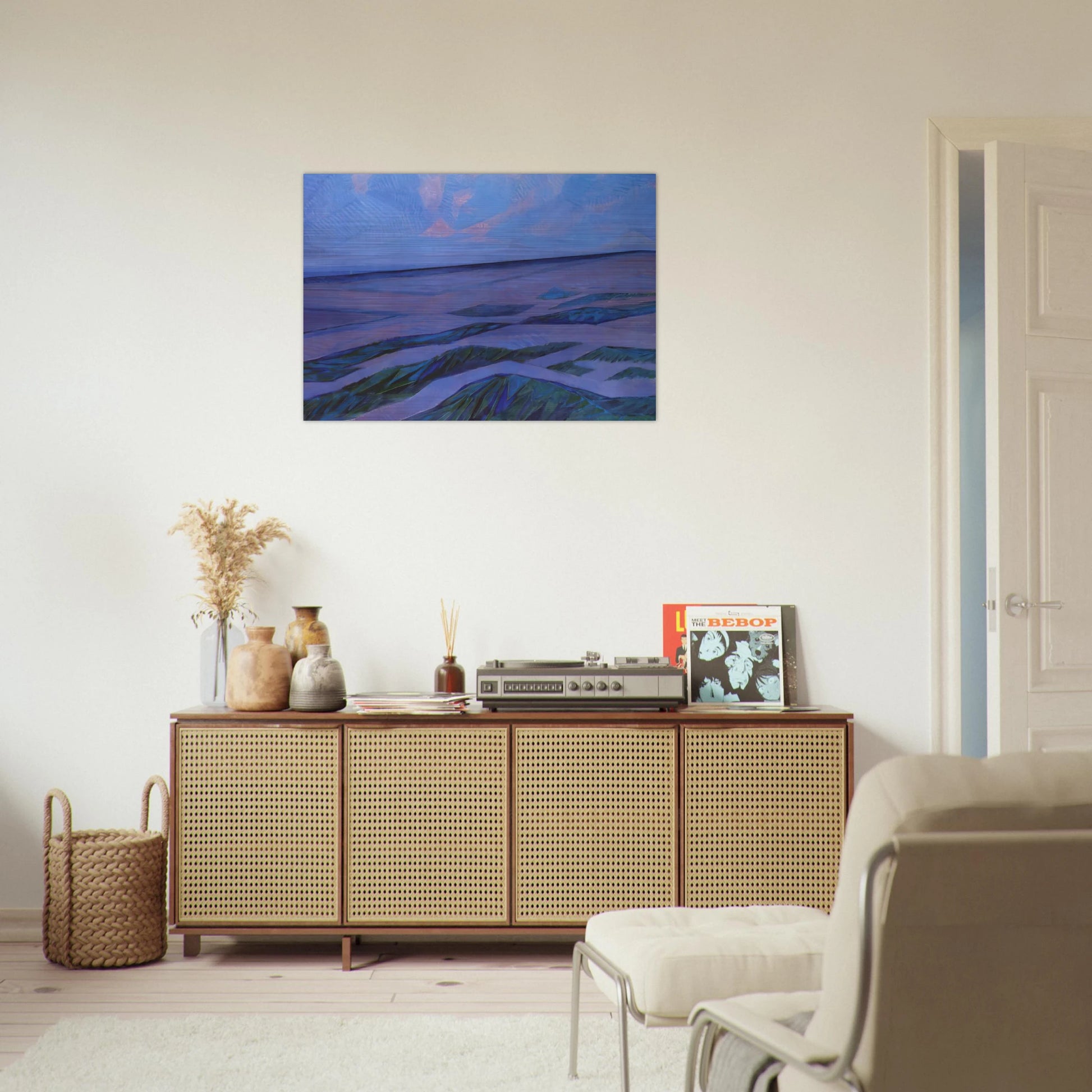 Dune Landscape - Piet Mondrian Brushed Aluminum Print - 70x100 cm / 28x40 inches | Piet Mondrian Aluminum Print | Piet Mondrian Prints