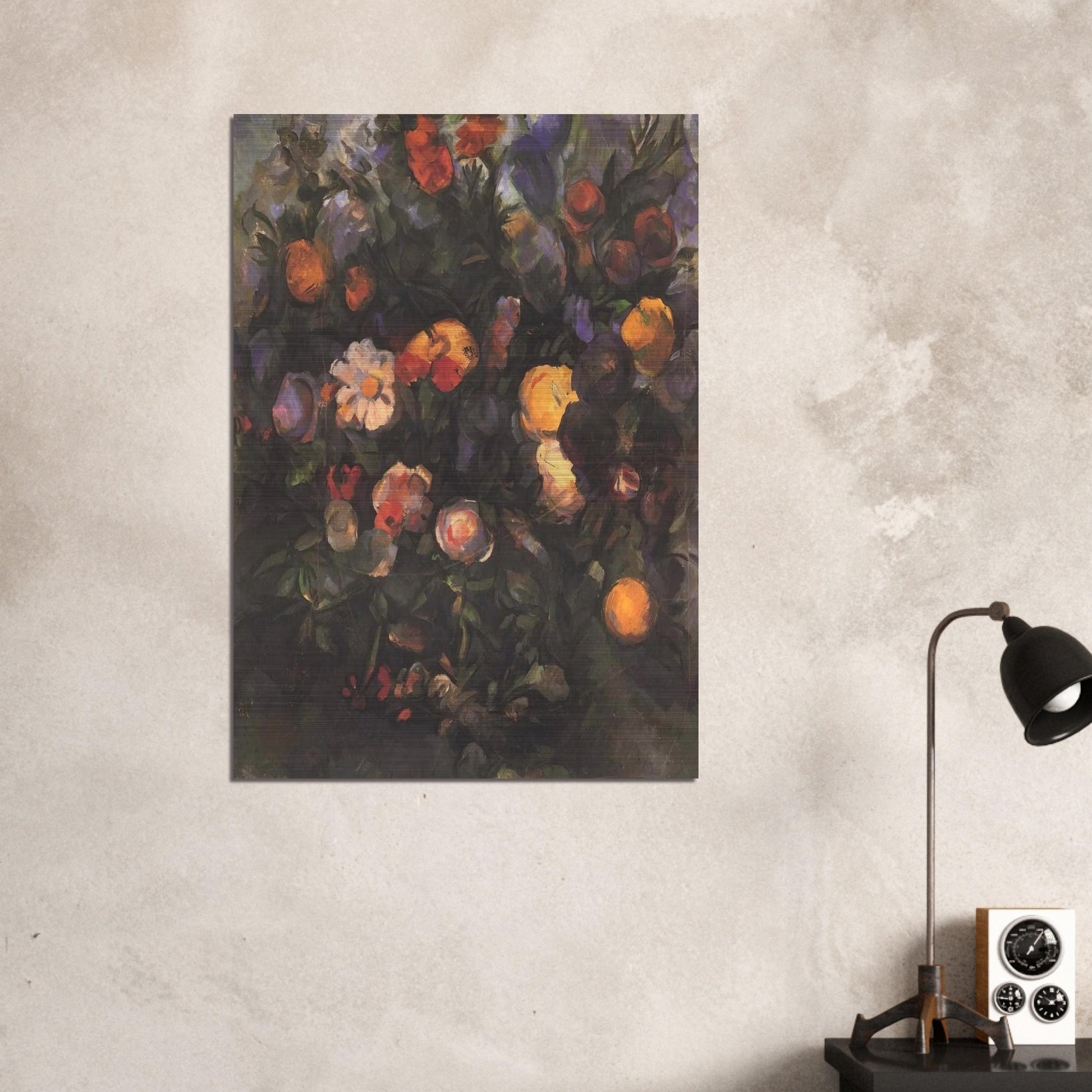Vase of Flowers - Paul Cézanne Brushed Aluminum Print - 70x100 cm / 28x40 inches | Paul Cézanne Aluminum Print | Paul Cézanne Prints
