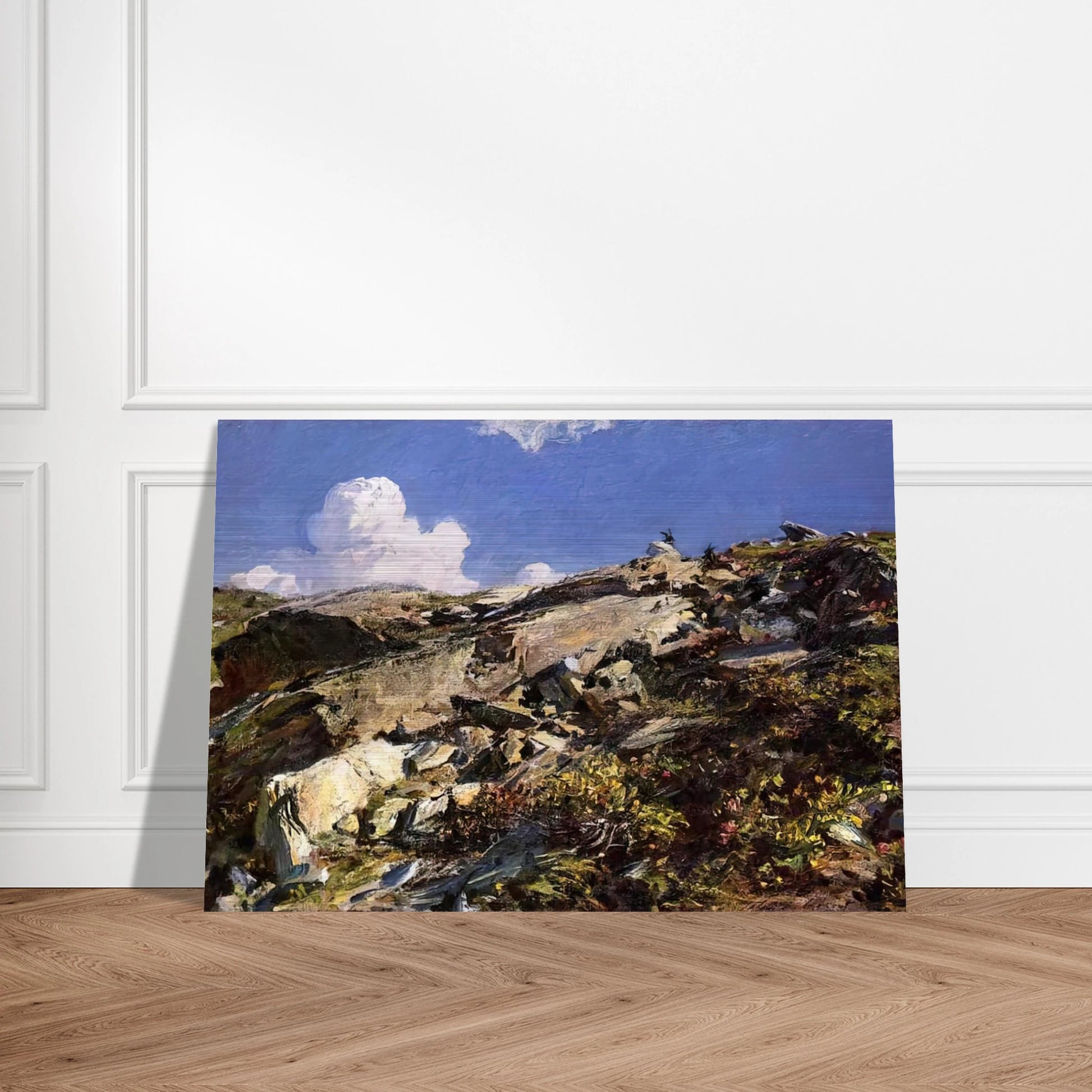 In the Alps - John Singer Sargent Brushed Aluminum Print - 70x100 cm / 28x40 inches | John Singer Sargent Aluminum Print | John Singer Sargent Prints