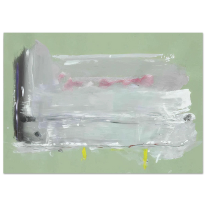 Helen Frankenthaler - Untitled - 1984 Wall art - 15x20 cm / 6x8 inches - Premium Wooden Framed Poster With Fine Art Paper-canvas - Black frame