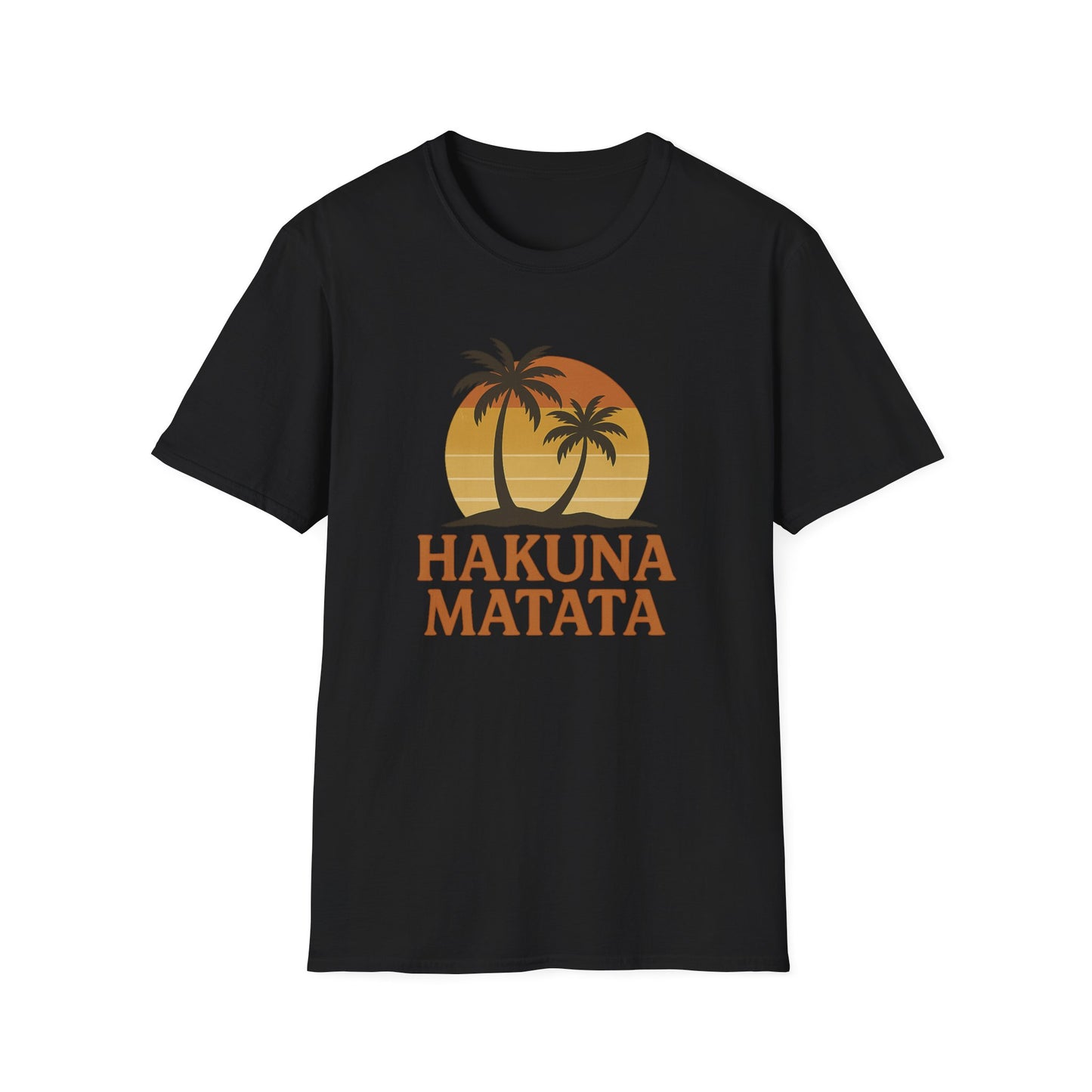 Hakuna Matata Maglietta Grafica Retro, Maglietta Positiva Senza Pensieri, T-Shirt Ispirata agli Anni '90, Top con Citazione di Buonumore, Regalo Unisex