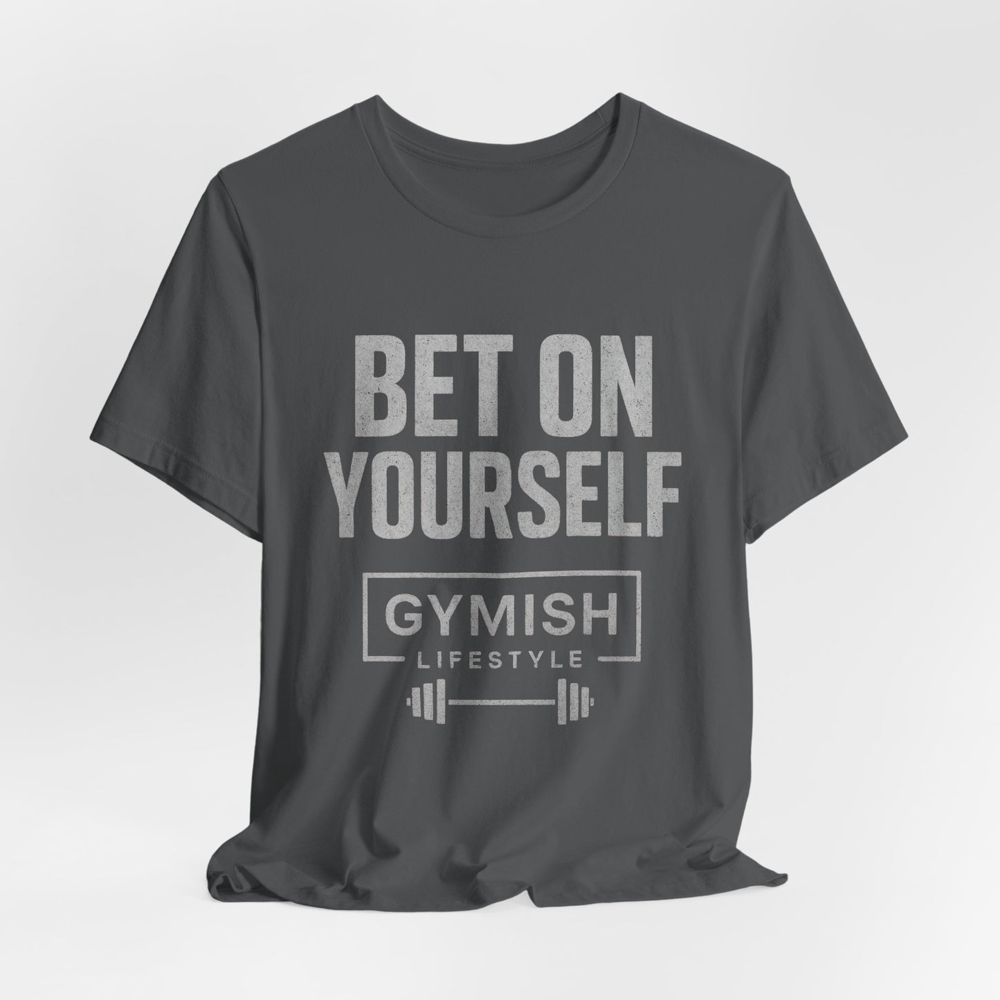 Fitness Motivation Tee - Gymish Lifestyle Bet On Yourself Workout Shirts for Men