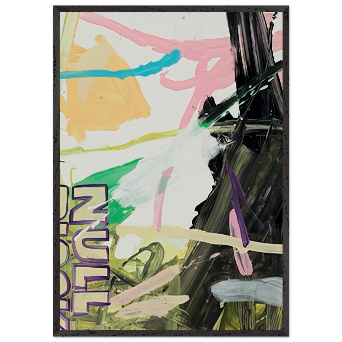 MoM Block Nr 86 - 1999 - Michel Majerus Framed Art Print – Black Wooden Frame - Default Title - -Framed Art Print