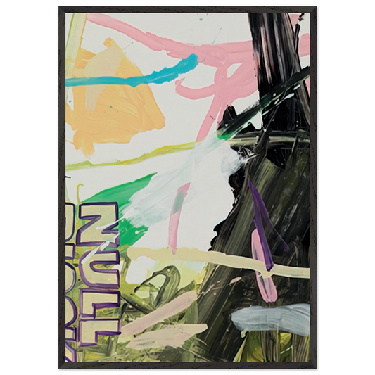 MoM Block Nr 86 - 1999 - Michel Majerus Framed Art Print – Black Wooden Frame - Default Title - -Framed Art Print