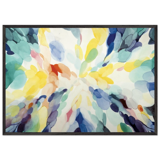 Wheel of Day - Alice Baber Framed Art Print – Black Wooden Frame - Default Title - -Framed Art Print