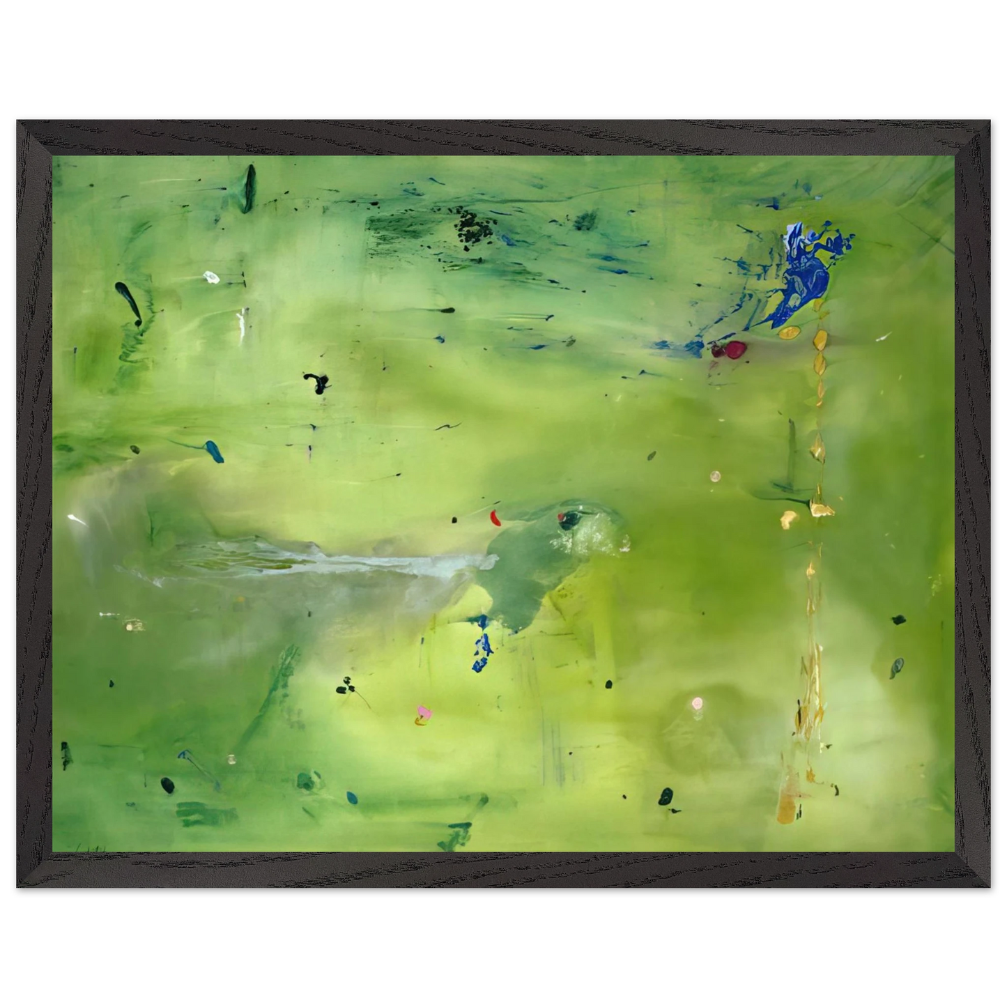 Helen Frankenthaler - A Green Thought in a Green Shade - 1981 Wall art - 15x20 cm / 6x8 Inches - Fine Art Poster - -