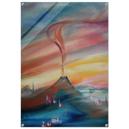 After Eruption of the Hessian Skittles - Konrad Zuse Acrylic Print - 70x100 cm / 28x40″ inches