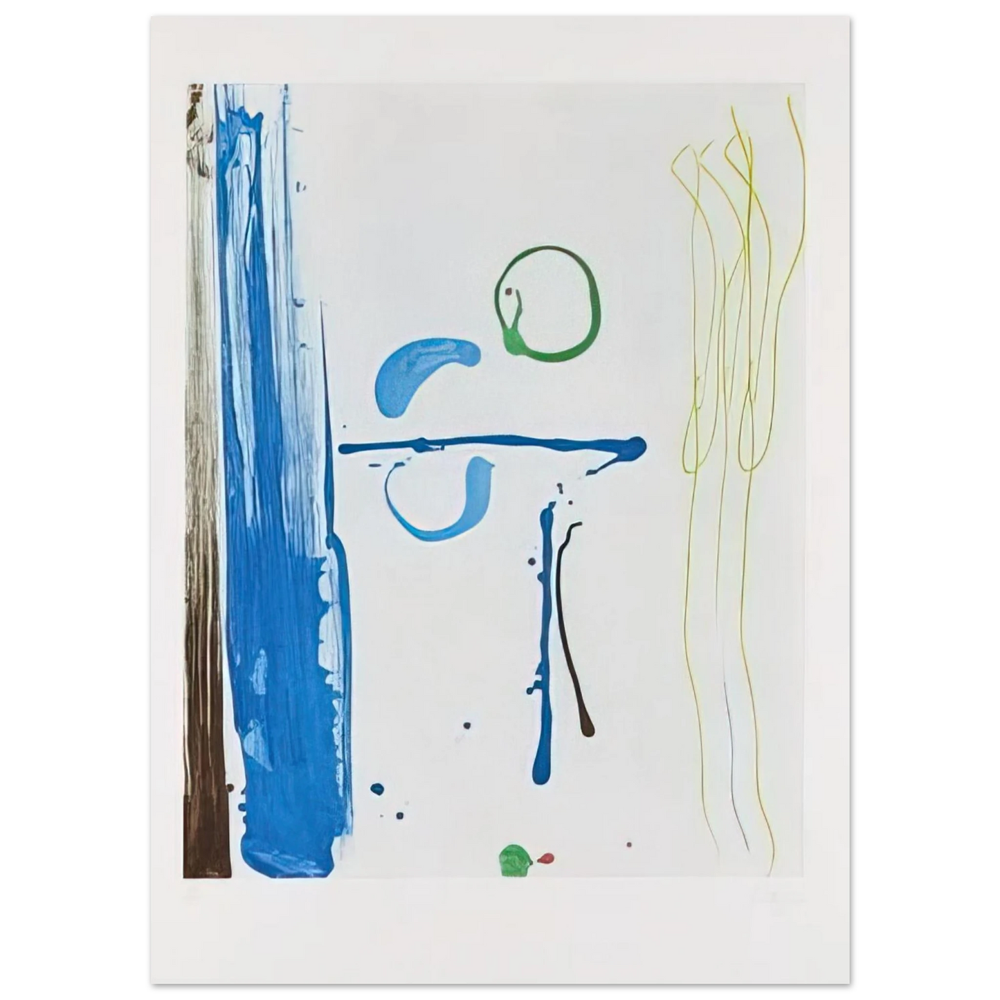 Helen Frankenthaler - Sunshine After Rain - 1987 Wall art - 30x40 cm / 12x16 inches - Premium Wooden Framed Poster With Fine Art Paper - Wood frame