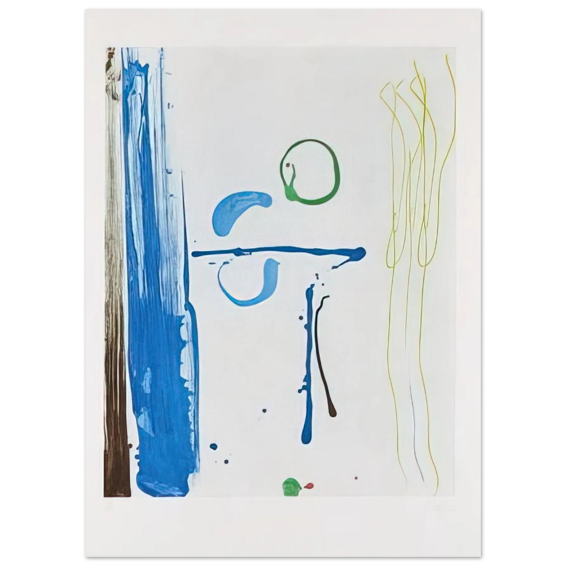 Helen Frankenthaler - Sunshine After Rain - 1987 Wall art - 30x40 cm / 12x16 inches - Premium Wooden Framed Poster With Fine Art Paper - Wood frame