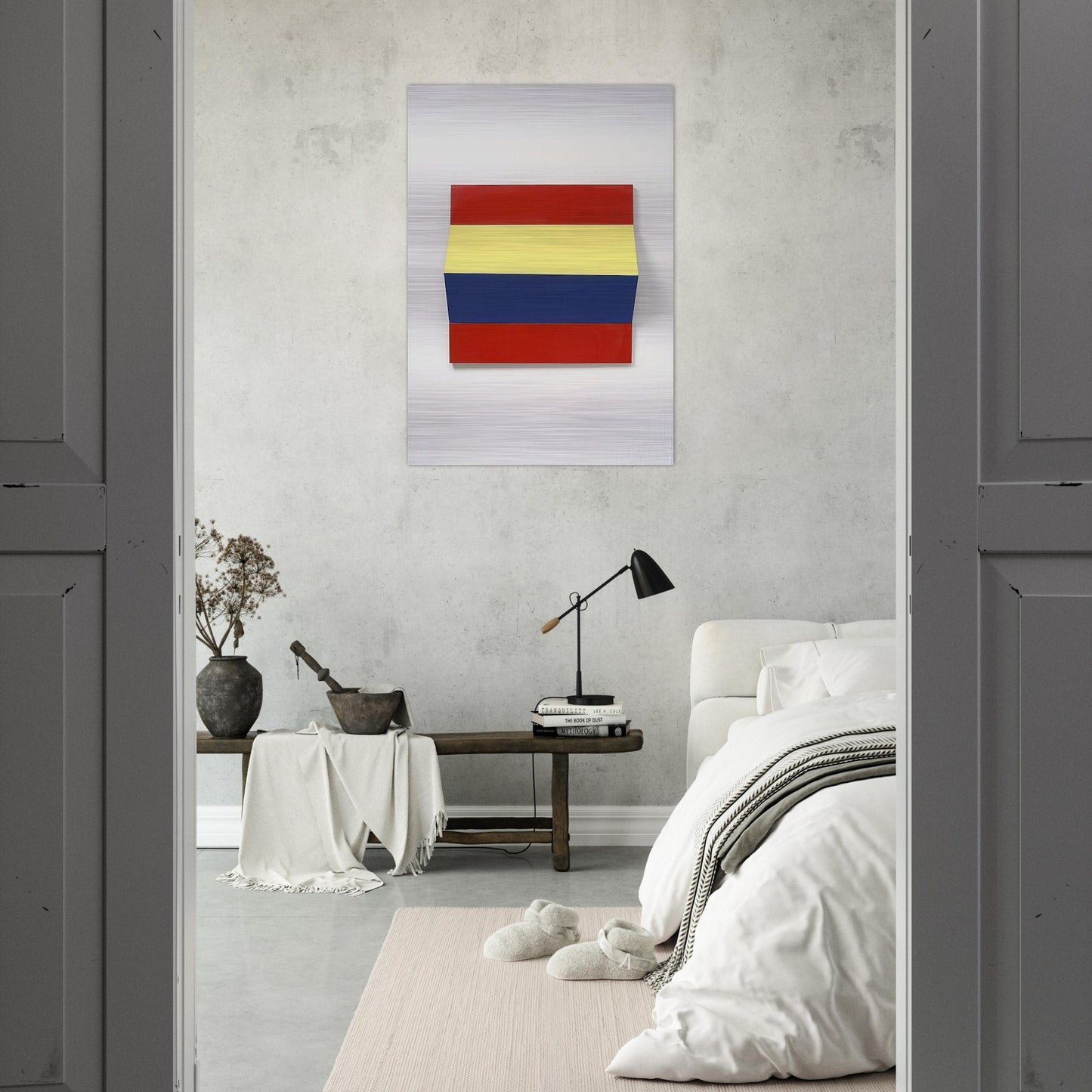 Fold - 1966 - Charlotte Posenenske Brushed Aluminum Print - 70x100 cm / 28x40 inches | Charlotte Posenenske Aluminum Print | Charlotte Posenenske Prints