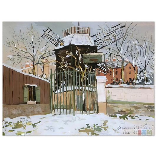 Maurice Utrillo - MOULIN DE LA GALETTE 2 Fine Art Poster - Default Title