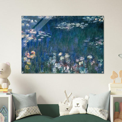 Water Lilies, Green Harmony - claude monet Acrylic Print - 70x100 cm / 28x40″ inches | claude monet Wall Art | claude monet Prints
