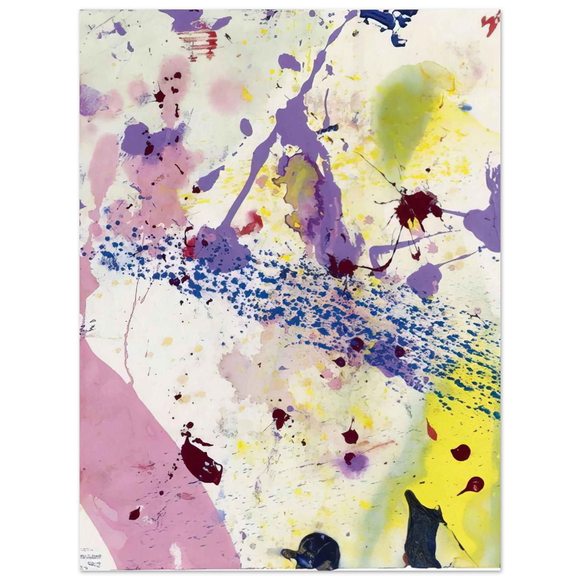 Sam Francis - Untitled  SF 90-342  Fine Art Poster - Default Title