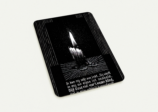 EMBLEMATA CANDLE FLAME By MC Escher Pack of 10 Post Cards | MC Escher Post Cards | A6 (10.5 x 14.8 cm) - 4.1 x 5.8 inches