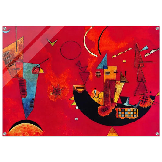 MIT UND GEGEN 1929 - Wassily Kandinsky Acrylic Print - 70x100 cm / 28x40″ inches