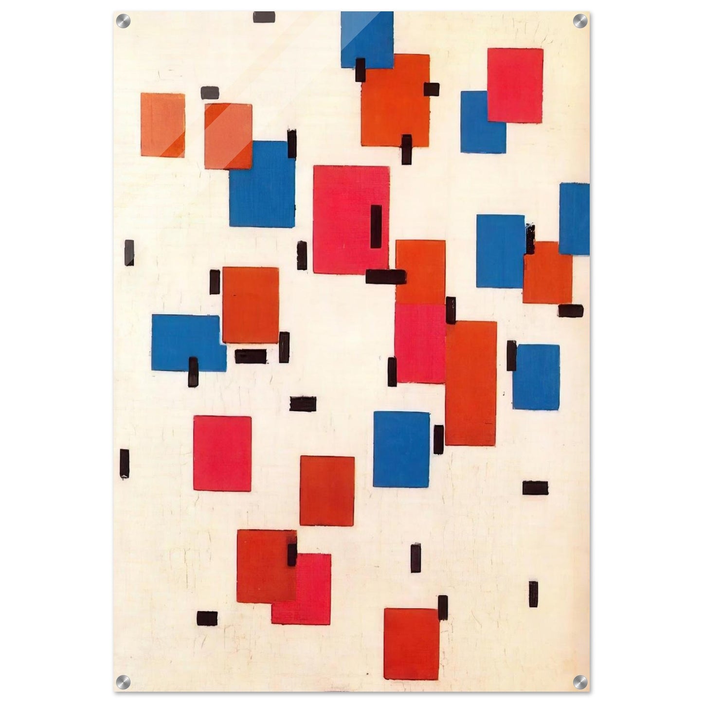 Composition in Color A - Piet Mondrian Acrylic Print - 70x100 cm / 28x40″ inches