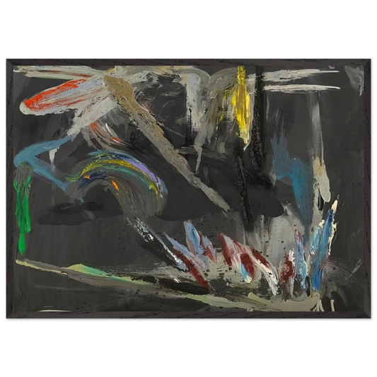 Take That Back Black 282 - 1984 - Stephen Mueller Framed Art Print – Black Wooden Frame - Default Title - -Framed Art Print